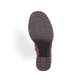 
Fuchsbraune Rieker Damen Stiefeletten Y4151-22 mit Reißverschluss sowie Blockabsatz. Schuh Laufsohle