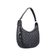 remonte Damen Handtasche Q0624-00 in Graphitschwarz aus Kunstleder mit Reißverschluss. Handtasche linksseitig.