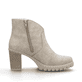 Sandbeige Rieker Damen Stiefeletten Y2553-60 mit Reißverschluss sowie Blockabsatz. Schuh Innenseite