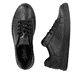 Schwarze Rieker Herren Sneaker Low B9900-00 mit leichter und dämpfender Sohle. Schuh von oben, liegend.