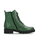 Grüne remonte Damen Biker Boots D8671-53 mit markanten Ösen sowie Reißverschluss. Schuh Innenseite.