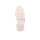 Weiße Rieker Damen Schnürstiefel W0372-80 mit einer Plateausohle. Schuh Laufsohle.