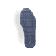 Ozeanblaue Rieker Herren Slipper 11962-14 mit Elastikeinsatz sowie Ziernähten. Schuh Laufsohle.