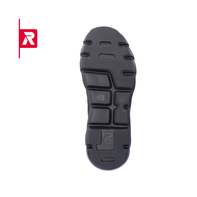 Schwarze Rieker EVOLUTION Herren Sneaker 07811-00 mit einer flexiblen Sohle. Schuh Laufsohle.