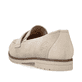 Hellbeige Rieker Damen Loafer 45301-60 mit einem Elastikeinsatz. Schuh von hinten.