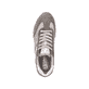 Graue Rieker Herren Sneaker Low U0301-60 mit leichter und griffiger Sohle. Schuh von oben.