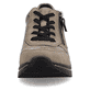 
Steingraue remonte Damen Sneaker D0T01-42 mit einer leichten Sohle mit Keilabsatz. Schuh von vorne.