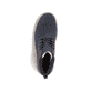 
Pazifikblaue Rieker Herren Schnürstiefel 38419-16 mit einer robusten Profilsohle. Schuh von oben