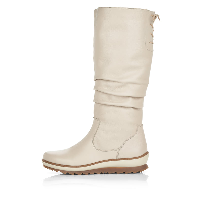 remonte Damen Hochschaftstiefel hellbeige