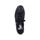 Schwarze Rieker Damen Schnürschuhe N3302-90 mit einem Reißverschluss. Schuh von oben.