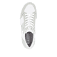 Weiße Rieker Damen Sneaker Low 41909-80 mit flexibler und super leichter Sohle. Schuh von oben.