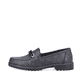 
Königsblaue Rieker Damen Loafers 51869-14 mit einer schockabsorbierenden Sohle. Schuh Außenseite