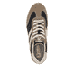 Braune Rieker Herren Sneaker Low U0301-64 mit einer griffigen und leichten Sohle. Schuh von oben.