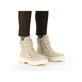 
Sandbeige Rieker Damen Schnürstiefel Z7430-62 mit Schnürung und Reißverschluss. Schuh am Fuß