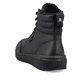 Schwarze Rieker Herren Sneaker High U0071-01 mit wasserabweisender TEX-Membran. Schuh von hinten.