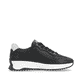 Schwarze Rieker Damen Sneaker Low W1301-00 mit einer strapazierfähigen Sohle. Schuh Innenseite.