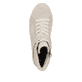 Beige Rieker Damen Sneaker High W0760-40 mit abriebfester Plateausohle. Schuh von oben.