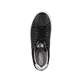 Schwarze Rieker Herren Sneaker Low U0400-00 mit einer abriebfesten Sohle. Schuh von oben.