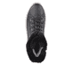 Schwarze Rieker Damen Schnürstiefel W0963-01 mit TR-Sohle mit weichem EVA-Inlet. Schuh von oben.