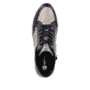 
Schwarze remonte Damen Sneaker D0T70-01 mit einer dämpfenden Sohle mit Keilabsatz. Schuh von oben