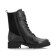 Stahlschwarze remonte Damen Biker Boots D8664-00 mit Zierschnalle. Schuh Innenseite.