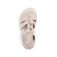
Hellbeige Rieker Damen Riemchensandalen V5350-60 mit einer leichten Profilsohle. Schuh von oben