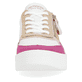 Weiße remonte Damen Sneaker D0J01-84 mit Reißverschluss. Schuh von vorne.