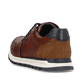 Braune Rieker Herren Sneaker Low B0503-24 mit Schnürung sowie Extraweite I. Schuh von hinten.