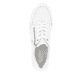 Weiße remonte Damen Sneaker D1326-80 mit Reißverschluss sowie der Komfortweite G. Schuh von oben.