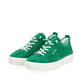 Grüne remonte Damen Sneaker D0913-52 mit Schnürung sowie Komfortweite G. Schuhpaar seitlich schräg.