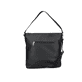 Rieker Damen Handtasche H1514-01 in Mitternachtsschwarz aus Kunstleder mit Reißverschluss. Handtasche Rückseite.