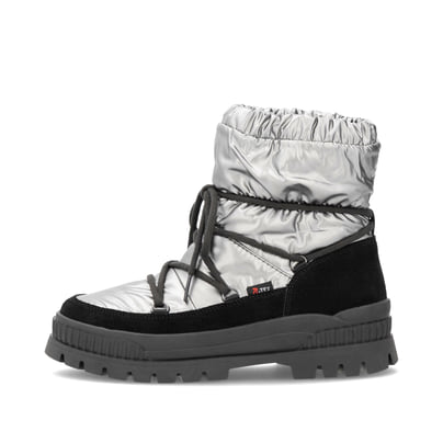 Rieker Damen Kurzstiefel silber-schwarz