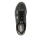 Schwarze Rieker Herren Sneaker Low U0403-01 mit einer abriebfesten Sohle. Schuh von oben.