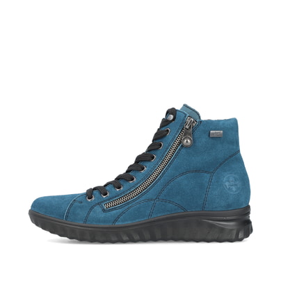 Rieker Damen Schnürstiefel cyanblau