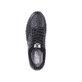 Schwarze Rieker Herren Sneaker Low 07006-00 mit flexibler Sohle. Schuh von oben.