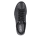 Schwarze Rieker Herren Sneaker Low U0700-00 mit TR-Sohle mit leichtem EVA-Inlet. Schuh von oben.