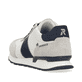 Graue Rieker Herren Sneaker Low U0306-80 mit leichter und griffiger Sohle. Schuh von hinten.