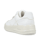 Weiße Rieker Damen Sneaker Low M8415-80 mit einer Schnürung. Schuh von hinten.