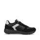 Schwarze Rieker Herren Sneaker Low 07002-00 mit super leichter Sohle. Schuh Innenseite.