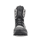 Silbergraue Rieker Damen Schnürstiefel M9842-40 mit einer schockabsorbierenden Sohle. Schuh von vorne.