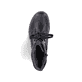 
Asphaltschwarze Rieker Damen Schnürstiefel 71218-00 mit einer leichten Sohle. Schuh von oben