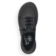 Granitgraue Rieker Damen Slipper 51568-45 mit einer schockabsorbierenden Sohle. Schuh von oben.