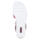 Rote Rieker Keilsandaletten 67476-33 mit einem Klettverschluss. Schuh Laufsohle.