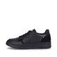 Schwarze Rieker Herren Sneaker Low U0403-00 mit einer abriebfesten Sohle. Schuh Außenseite.