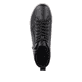 Schwarze Rieker Damen Sneaker High W0164-00 mit leichter und griffiger Sohle. Schuh von oben.