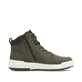 Grüne Rieker Herren Sneaker High U0070-54 mit wasserabweisender TEX-Membran. Schuh Innenseite.