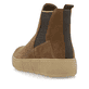 Braune remonte Chelsea Boots D1T71-24 mit Reißverschluss sowie Komfortweite G. Schuh von hinten.