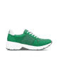 Grüne Rieker Damen Sneaker Low 48135-52 mit Reißverschluss sowie Komfortweite G. Schuh Innenseite.