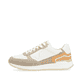 Weiße Rieker Damen Sneaker Low W0609-81 mit griffiger und leichter Sohle. Schuh Außenseite.