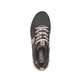 Graue waschbare Rieker Damen Sneaker Low 40100-45 mit super leichter Sohle. Schuh von oben.